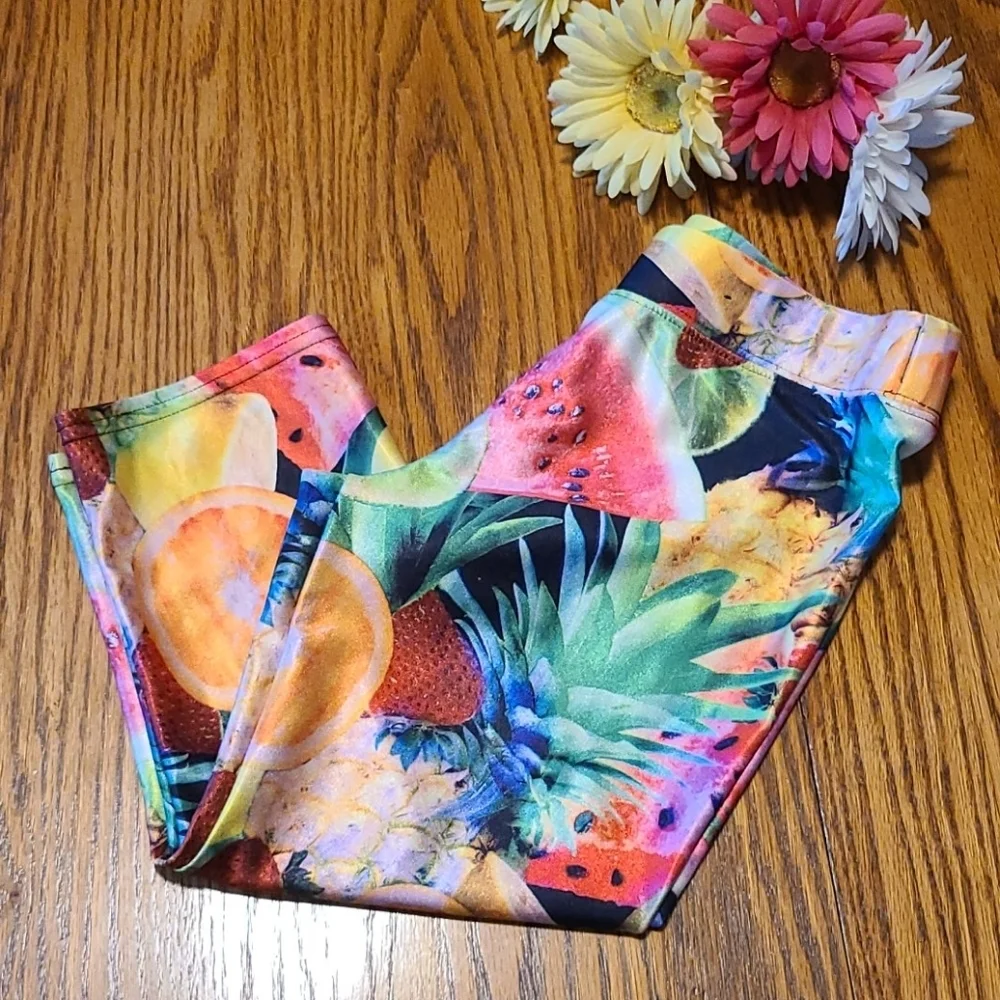 Justice pants - summer fruit print